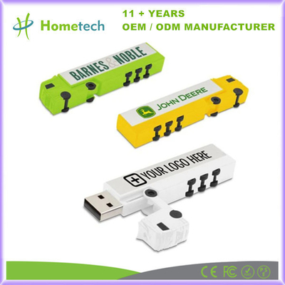Plastikowy wózek w kształcie pamięci USB Flash 16GB 32GB 64GB USB pendrive z logo drukującym