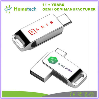 Srebrny wodoodporny dysk flash USB typu C z dużą pojemnością 512 GB