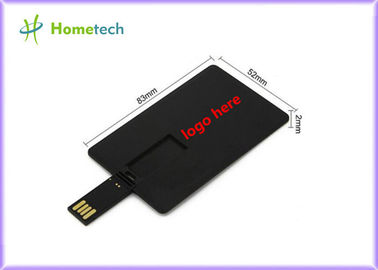 Czarny plastik Karta kredytowa / karta Niestandardowe logo Business Design Dysk flash USB 4 GB 8 GB 16 GB 32 GB