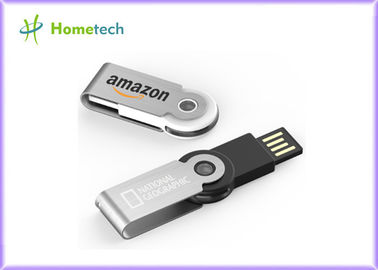Swivel Light Up Plastic USB Flash Drive Multi Capacity Niestandardowe logo ABS + materiał metalowy