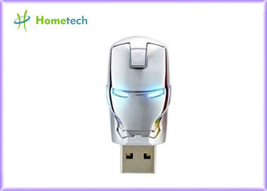 Flawless Avengers Iron Man LED Flash 4GB Plastic USB Flash 2.0 Memory Drive Stick