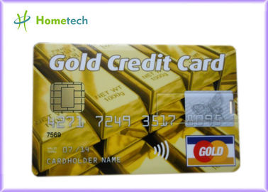 Real Capacity 2gb / 4gb / 8gb  16gb 32gb GOLD Credit Card shape USB Storage Deivce