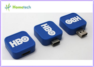 Kwadratowa obrotowa promocyjna pamięć flash USB Stylowy plastikowy klucz USB mini USB