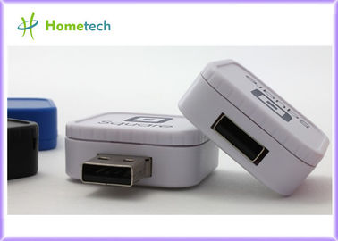 Nowy kwadratowy obrotowy dysk flash USB 1 GB 2 GB 4 GB 8 GB 16 GB 32 GB Niestandardowe logo mini Kwadratowy plastikowy dysk USB