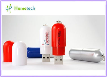 Cute capsule Plastic USB Flash Drive 32gb usb 2.0 flash drive / portable thumb usb flash drive