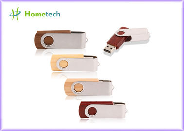 Twist Drewniany dysk flash USB Spersonalizowane logo Obrotowe 4 GB 8 GB 16 GB 32G Memory Stick