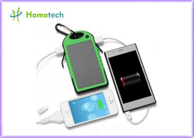 5V 1A Solar Shockproof Dual USB Port External Mobile Power Bank