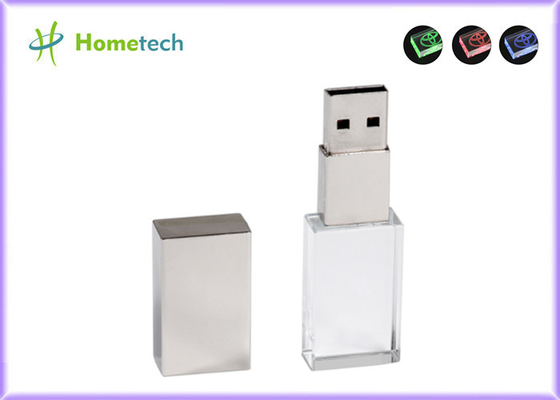 Prezent Niestandardowe logo Różowe / Złote / Miedziane / Srebrne Przezroczyste 32 GB USB2.0 15 Mb / s Pamięć flash LED