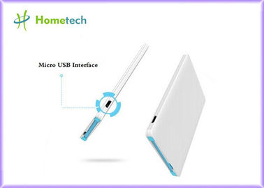 Portable 2500mAh Card Power Bank / Emergency Mobile Phone Backup Power